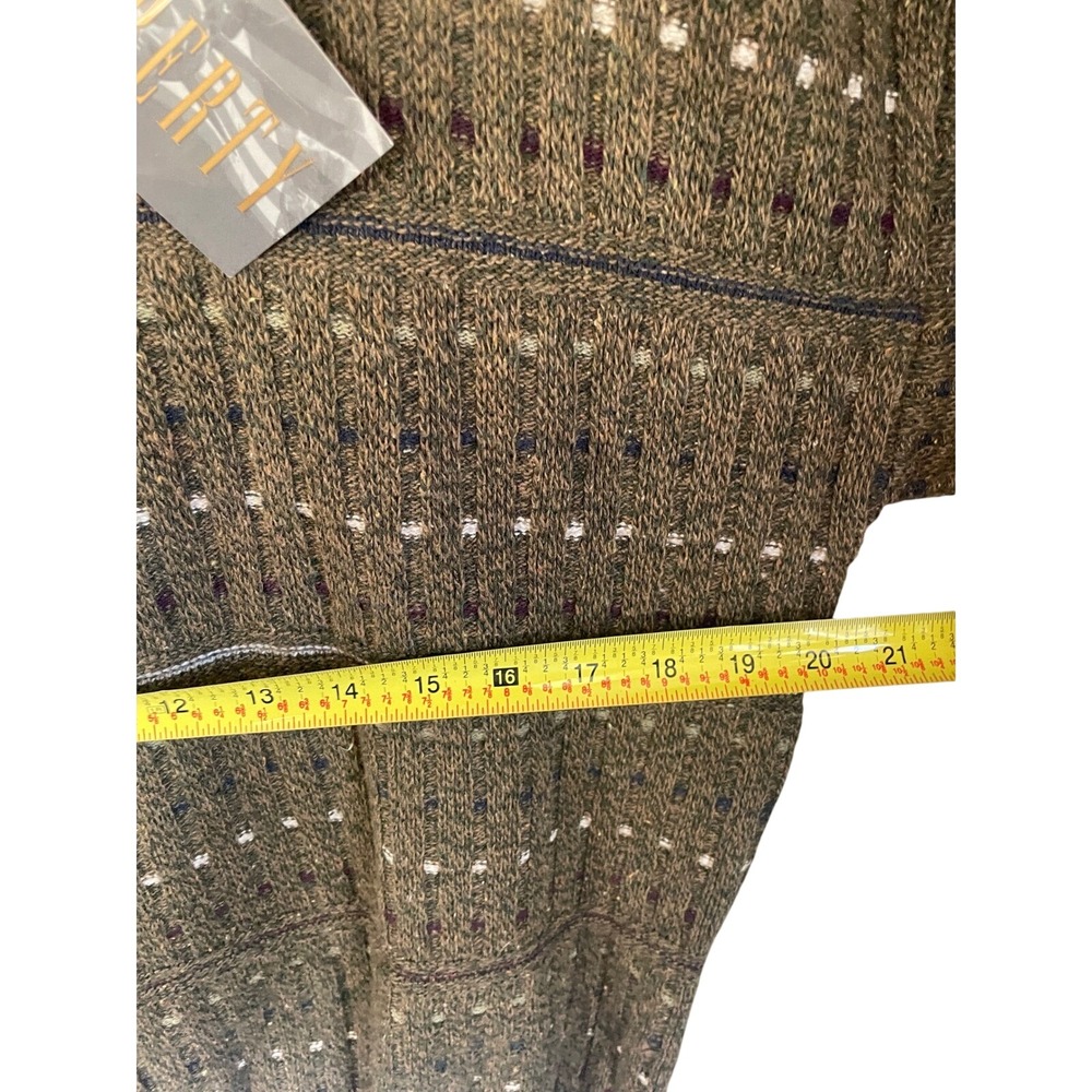 Vintage 90s Liberty Sweaters NWT Men's Small Loden Green Knit Polo Made in USA - Picture 8 of 8